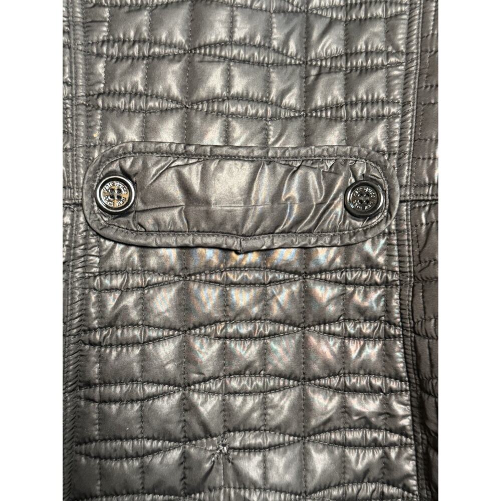 Kate Spade New York Black Quilted Collared Button Front Coat Size M PLEASE READ - Picture 11 of 16